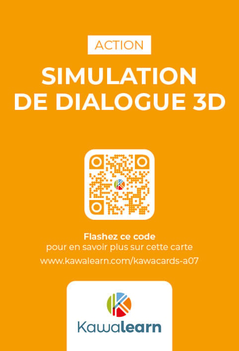 Verso Kawacards Simulation de Dialogue 3D A07