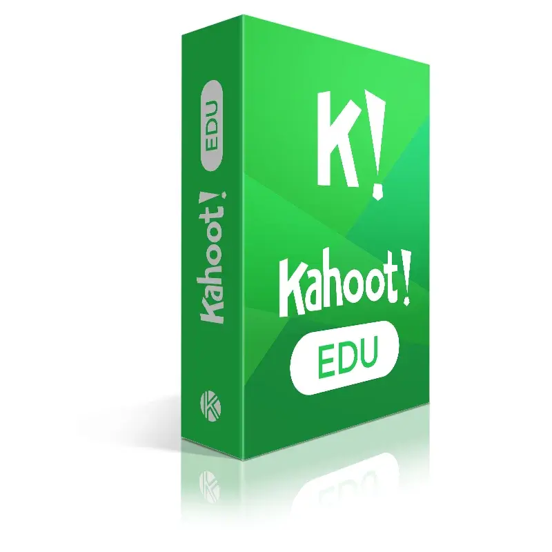 Vue 3D de la boîte du logiciel Kahoot! EDU