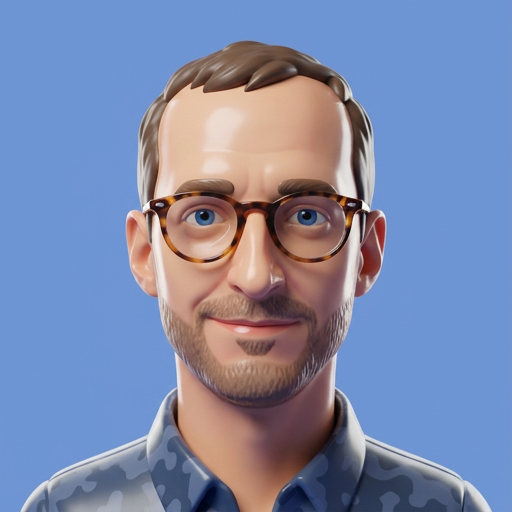Portrait de Thomas Mougeotte en rendu jeu plastique