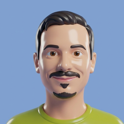 Portrait de Grégory en rendu jeu plastique