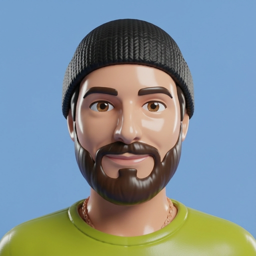 Portrait de Matthieu en rendu jeu plastique